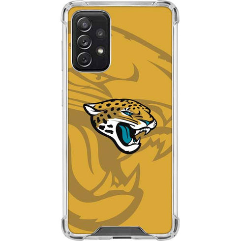 NFL Jacksonville Jaguars Double Vision Galaxy A72 5G Clear Case